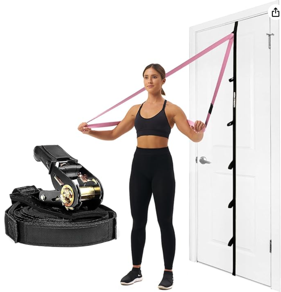 Resistance band door anchor